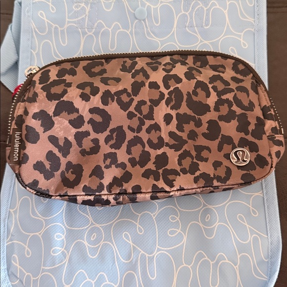 lululemon athletica Handbags - Lululemon Athletica Leopard Print Crossbody Bag - Brown and Black
